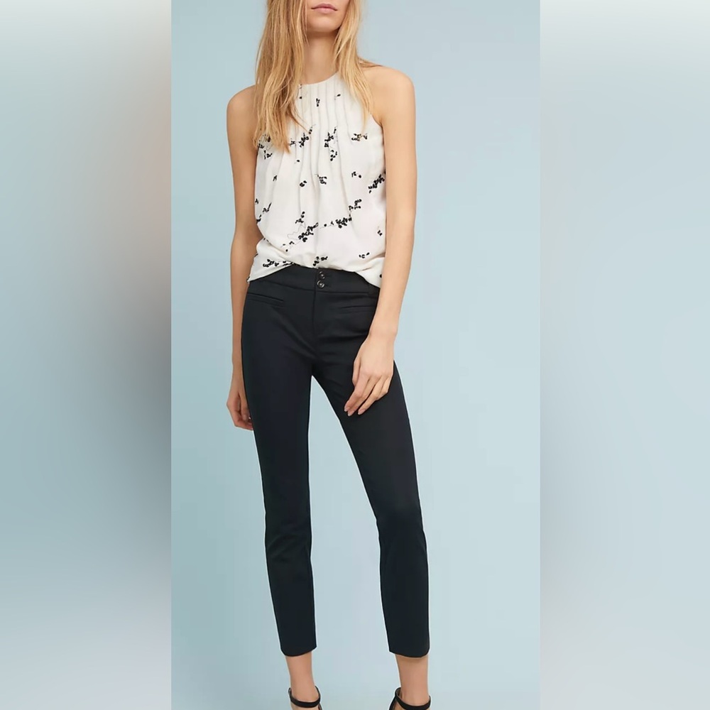Anthropologie the Essential Slim Trouser